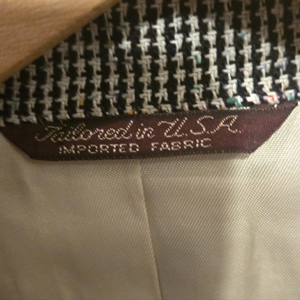 HOST PICK🎉Joseph&Feiss Vintage Tailored Harringbone Wool Mens Sportcoat Sz42L - Picture 5 of 10